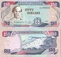 *50 Dolárov Jamajka 1995, P73c UNC - Kliknutím na obrázok zatvorte -
